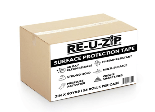 RE-U-ZIP® INNOVATIVE DUST BARRIER SOLUTIONS 54 UNIT - CASE PACK RE-U-ZIP® SURFACE PROTECTION TAPE
