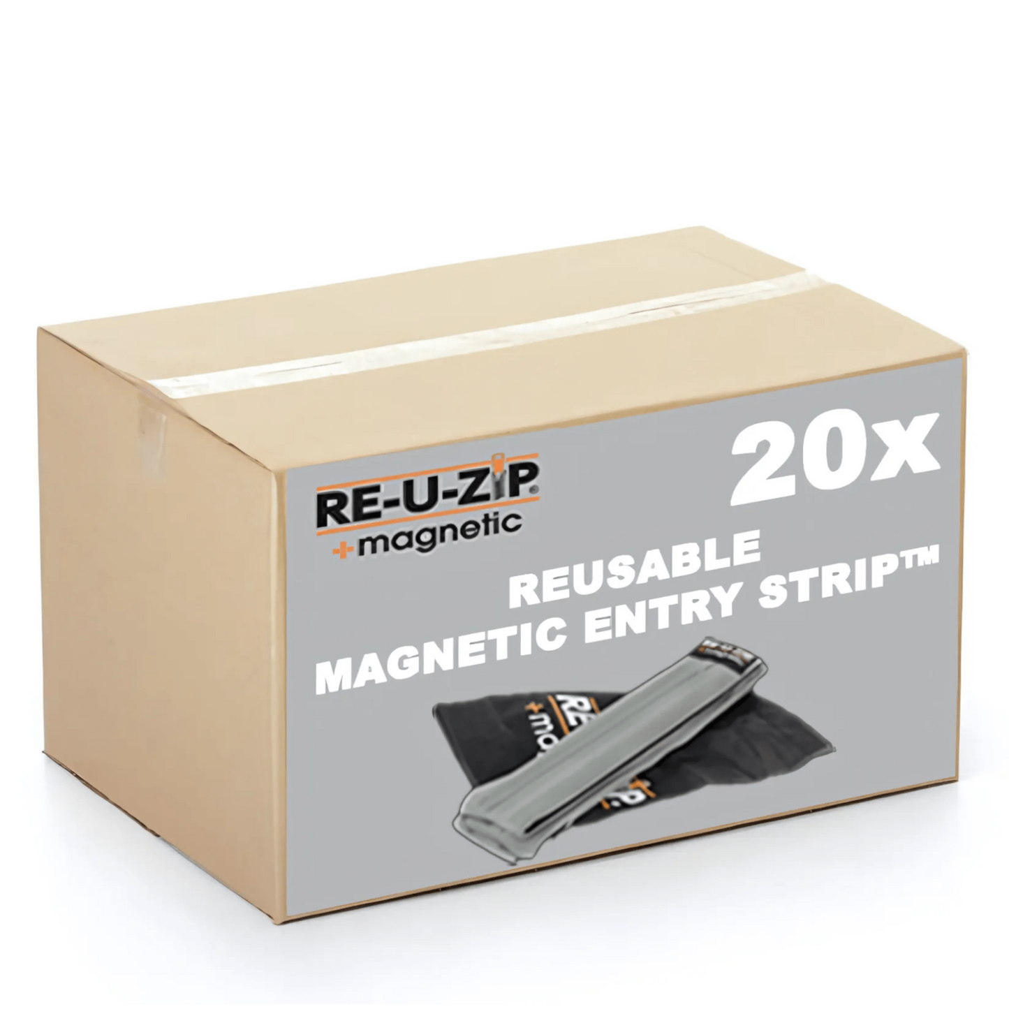 RE-U-ZIP™ INNOVATIVE DUST BARRIER SOLUTIONS RE-U-ZIP® REUSABLE MAGNETIC ENTRY STRIP™ (ONLY) | 20 UNIT CASE PACK