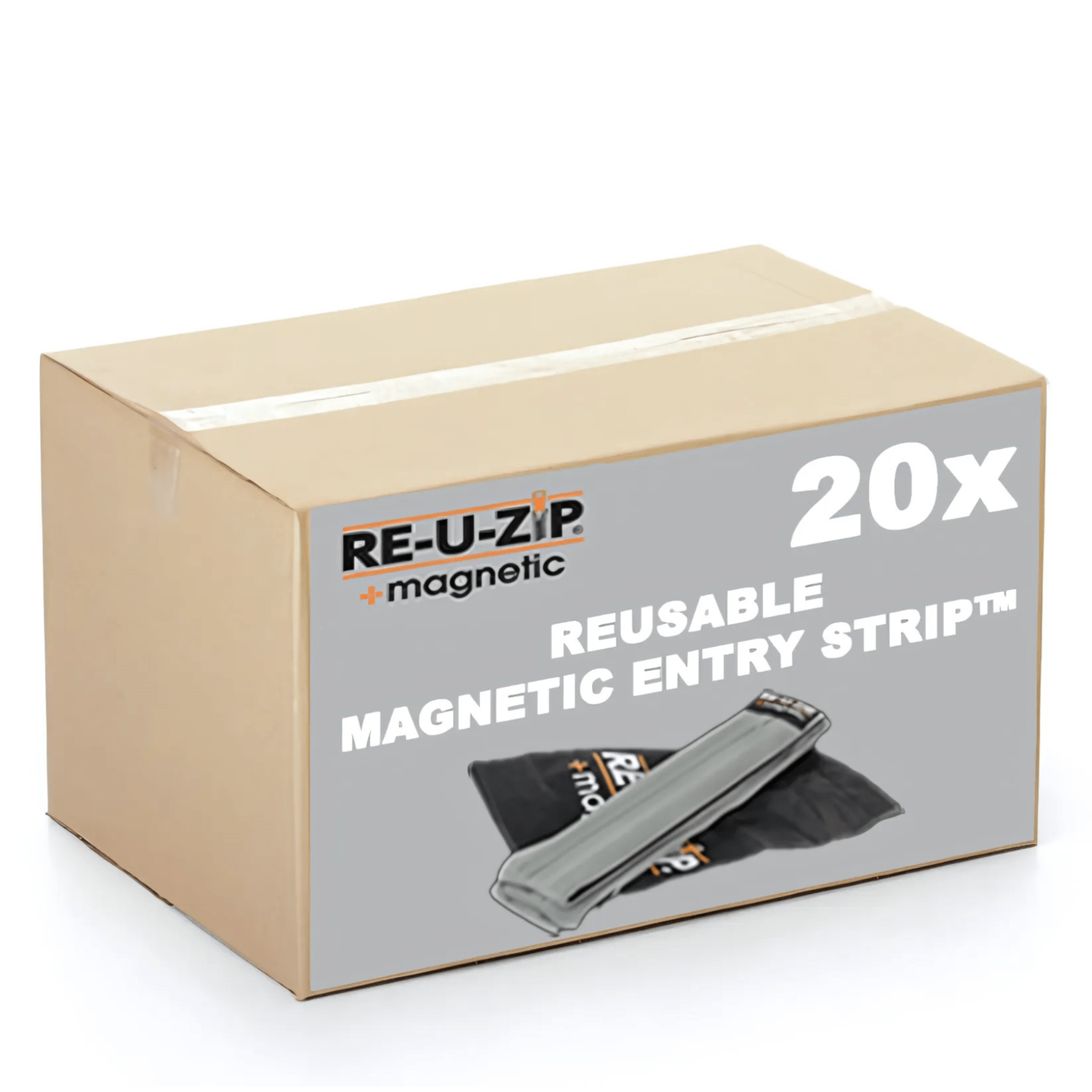 RE-U-ZIP™ INNOVATIVE DUST BARRIER SOLUTIONS RE-U-ZIP® REUSABLE MAGNETIC ENTRY STRIP™ (ONLY) | 20 UNIT CASE PACK