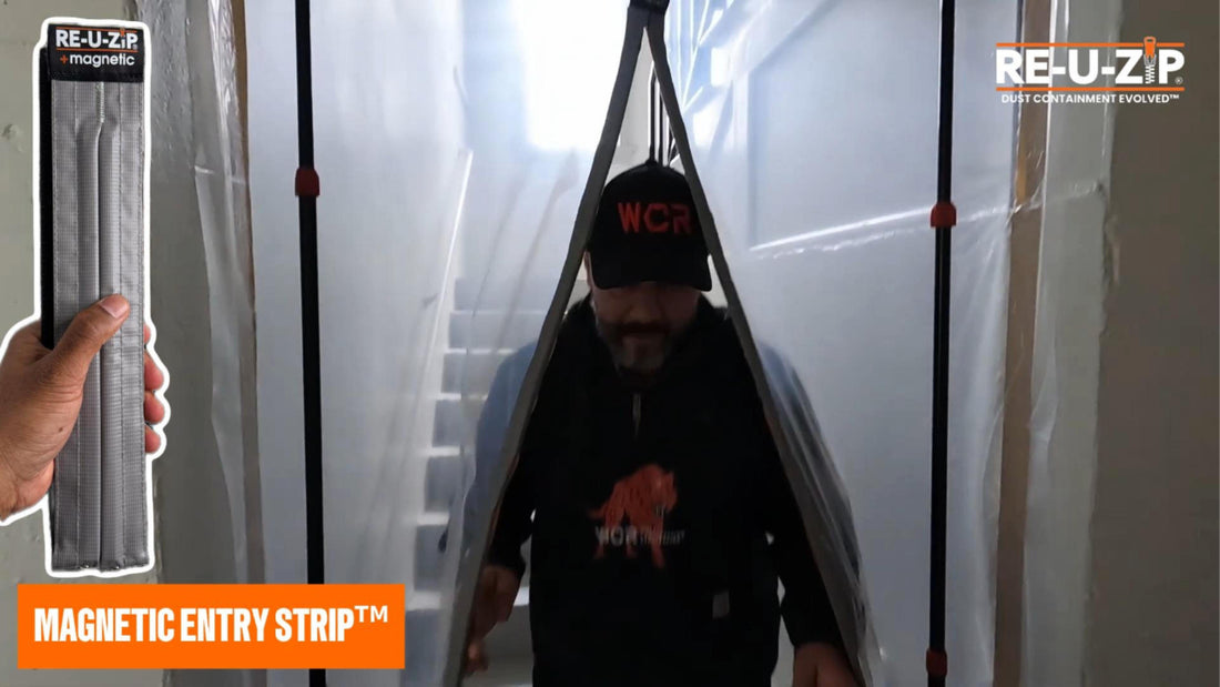 How Wolf Construction Restoration LLC Uses RE-U-ZIP® Magnetic Entry Strips™ on Large-Scale Projects