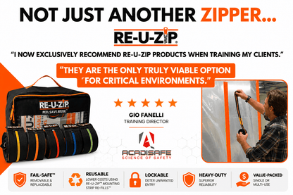 RE-U-ZIP® | DUST CONTAINMENT EVOLVED™ Construction RE-U-ZIP® Fail-Safe™ Reusable Dust Barrier Zipper | Starter Kit