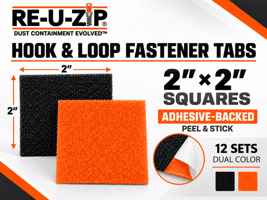 RE-U-ZIP® | DUST CONTAINMENT EVOLVED™ Construction RE-U-ZIP® Hook & Loop Fastener Tabs
