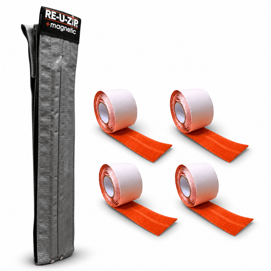 RE-U-ZIP® | DUST CONTAINMENT EVOLVED™ Construction RE-U-ZIP® Self-Closing Magnetic Entry Strip™ | Starter Kit