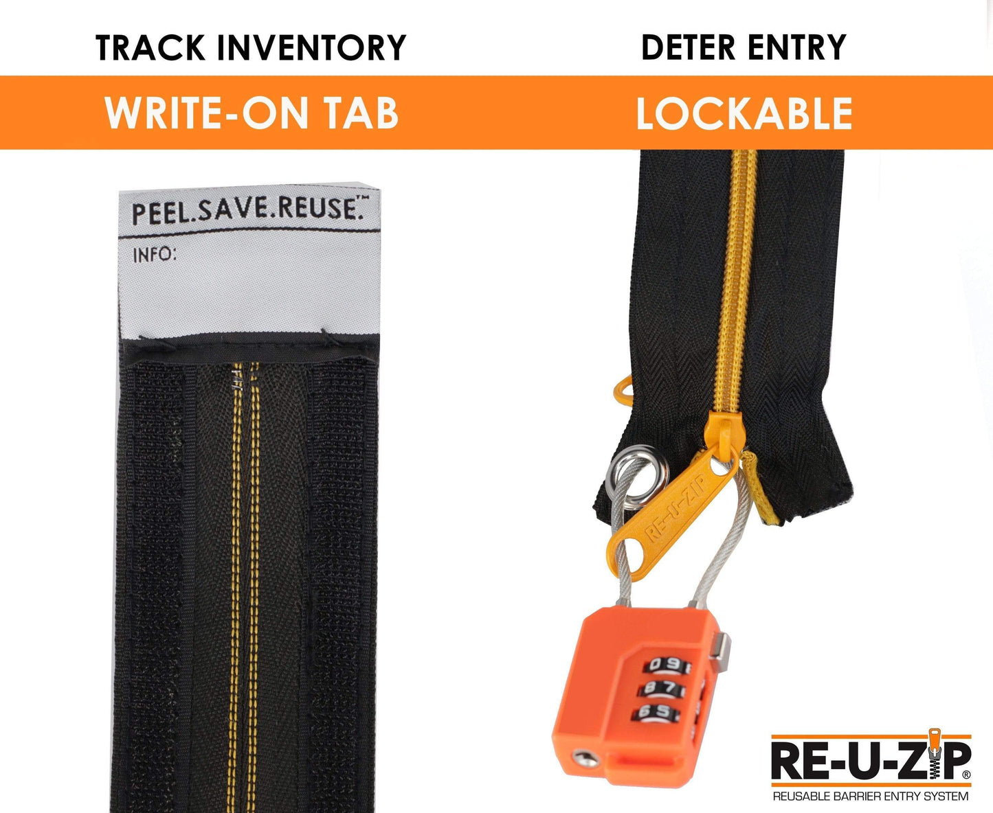 RE-U-ZIP INNOVATIVE DUST BARRIER SOLUTIONS Construction Green #9847 SERVPRO RE-U-ZIP® HEAVY-DUTY REUSABLE DUST BARRIER ZIPPER (ONLY) | 6-PACK