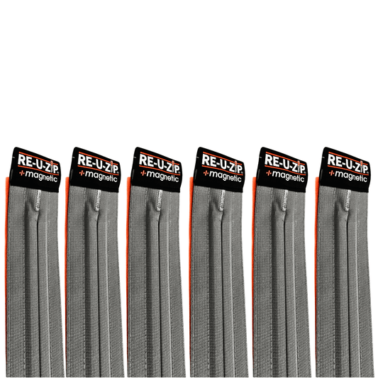 RE-U-ZIP™ INNOVATIVE DUST BARRIER SOLUTIONS RE-U-ZIP®  MAGNETIC ENTRY STRIP™ (ONLY) | 6-PACK